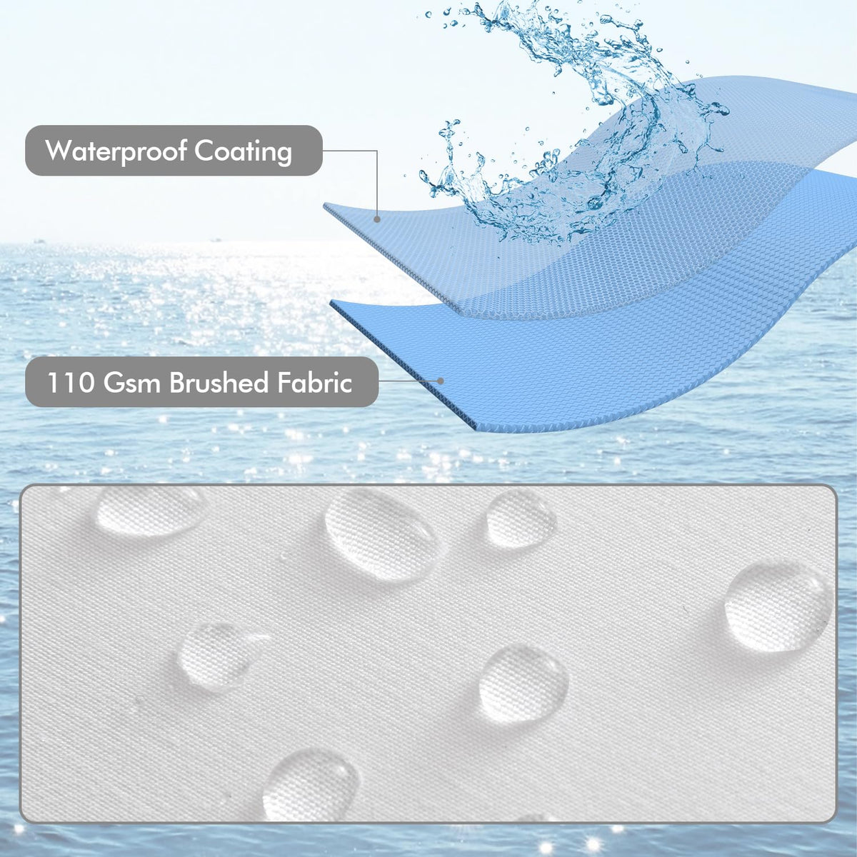 MIULEE outdoor pillow insert 18x18 vacuum-packed for easy shipping.