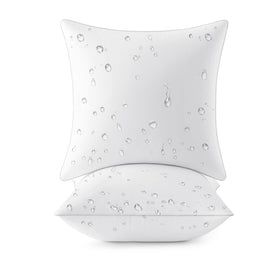 MIULEE outdoor pillow insert with waterproof layer keeps cushions dry outdoors.