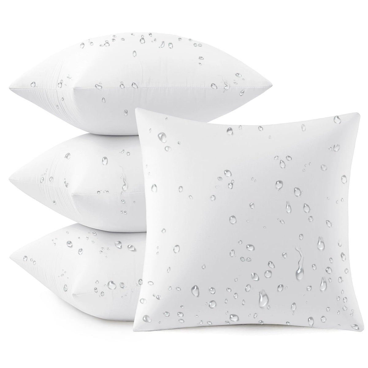 MIULEE outdoor pillow inserts 20x20 with waterproof coating for patio comfort
