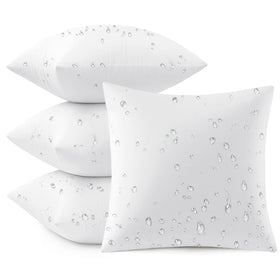 MIULEE outdoor pillow inserts 20x20 with waterproof coating for patio comfort