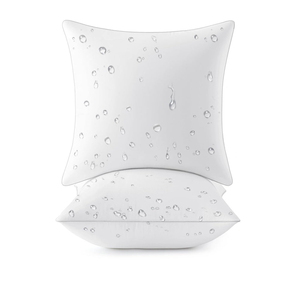 MIULEE 18x18 outdoor pillow insert front view enhances patio comfort with plush support.