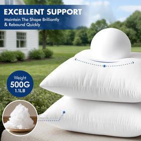 Pack of four MIULEE 18x18 inserts ready for outdoor décor and refreshment.