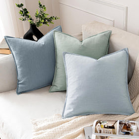 MIULEE pack of two decorative pillow covers ideal for sofa or bed