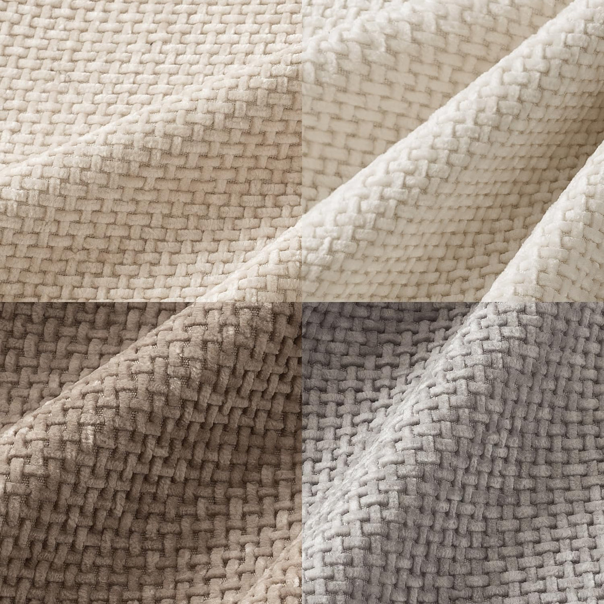 MIULEE pack4 pillow cover soft chenille fabric enhances sofa and bed comfort