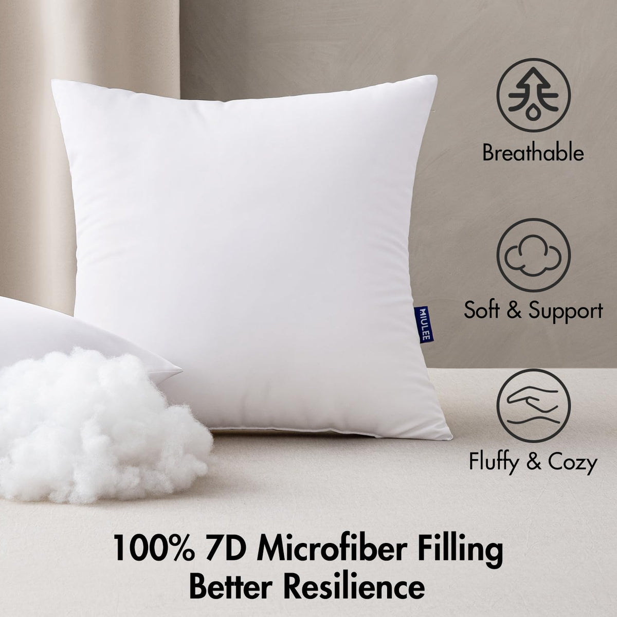 MIULEE patio garden decor pillow styling for outdoor furniture and benches