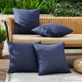 MIULEE pillow cover 4-color pack arranged to refresh indoor and outdoor decor