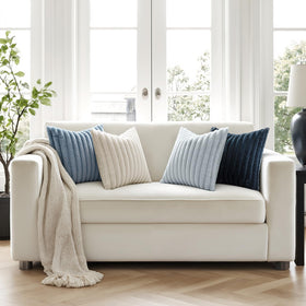 MIULEE pillow cover back velvet finish provides smooth contrast for versatile styling.