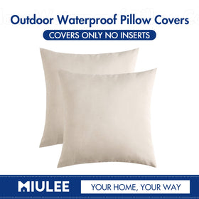MIULEE outdoor pillow cover ready for balcony or garden seating