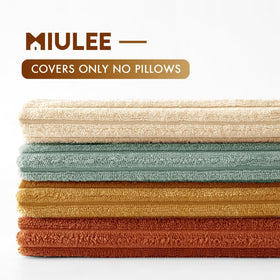 MIULEE Reading nook styled with teal rust pillow covers