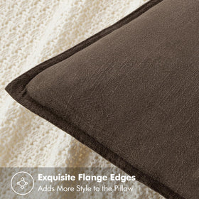 MIULEE pillow cover with hidden zipper on back for seamless insertion