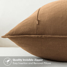 MIULEE pillow cover featuring hidden zipper offers clean back view and easy insert