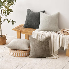 MIULEE pillow covers arranged on a sofa for modern living room decor