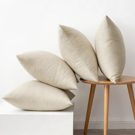 MIULEE cream pillow cover for indoor-outdoor spaces with subtle texture