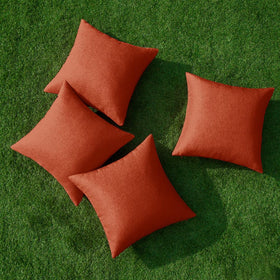 MIULEE patio decor pillow cover in burnt orange for porch and garden