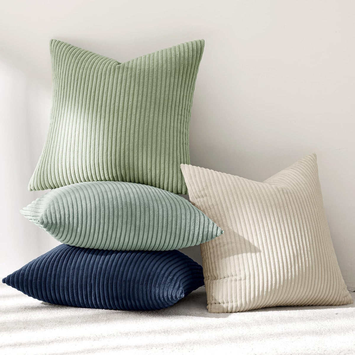 MIULEE four-piece set pillow covers boosts indoor decor with coordinated color