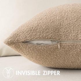 MIULEE pillow covers elevate sofas and beds with neutral texture.