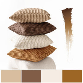 MIULEE corduroy pillow cover zipper detail for easy insert changes