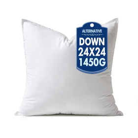 MIULEE 24x24 pillow insert plush loft enhances sofa styling.