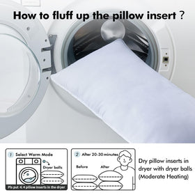 MIULEE pillow inserts in a bedroom setup for cozy lounging.