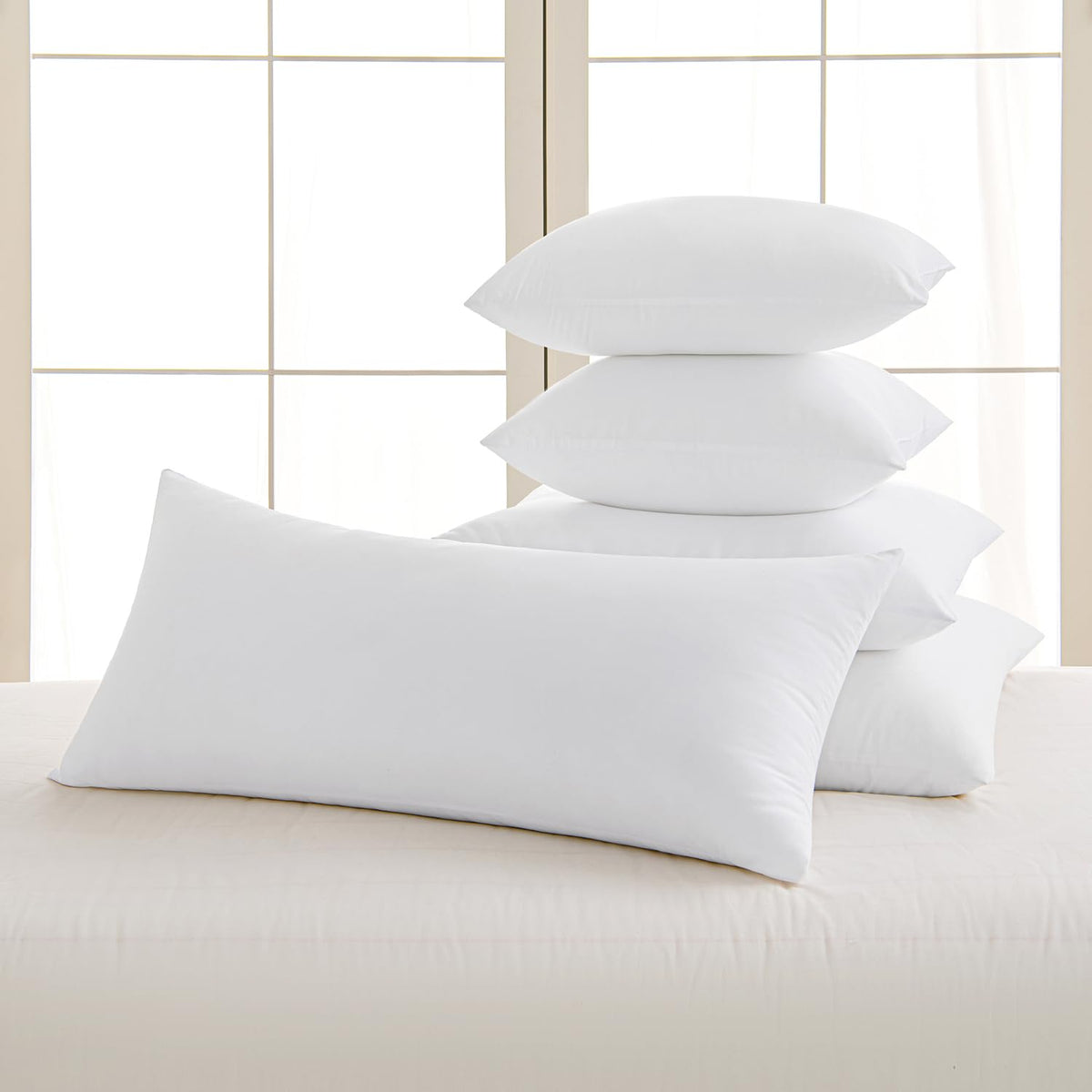 MIULEE pillow insert easy fluff with dryer balls on warm setting