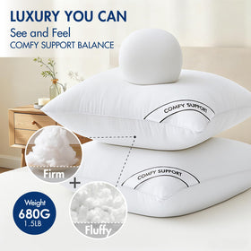 MIULEE pillow insert firm polyester core supports daily lounging