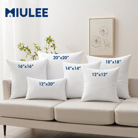 MIULEE 26x26 insert minimizes feather leakage with double-layer cotton.