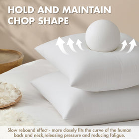MIULEE pillow insert close-up highlights even loft for comfort.