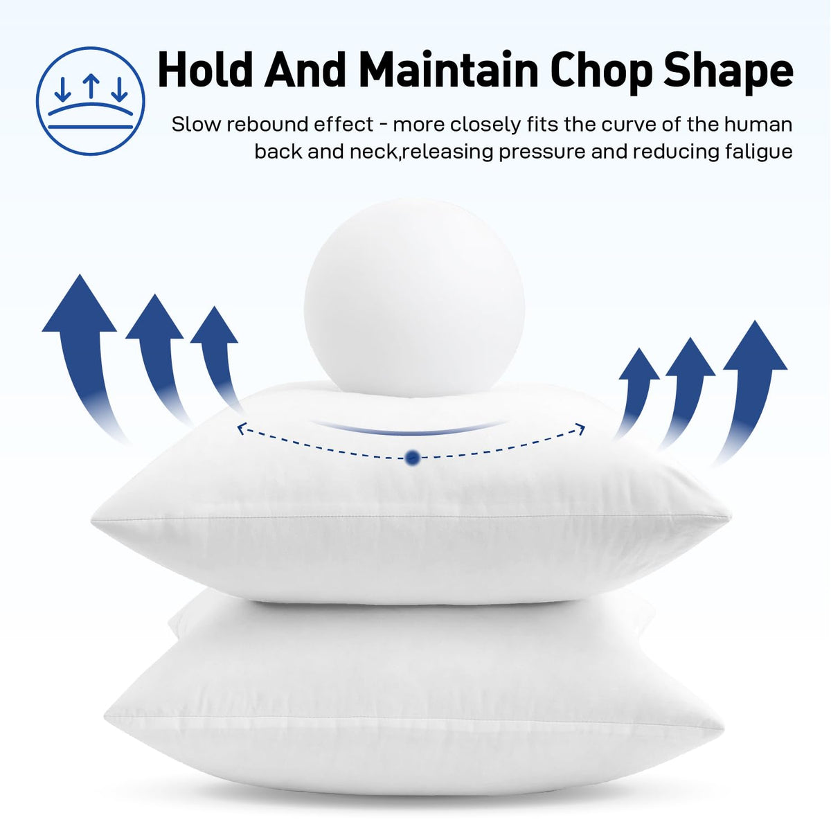 MIULEE 26x26 insert holds shape for chic chop look.