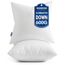 MIULEE pillow inserts 20x20 in set 2 on a sofa for lasting plush comfort.