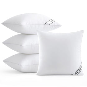 MIULEE pillow inserts 4-pack offering plush comfort and lasting fullness for sofas.