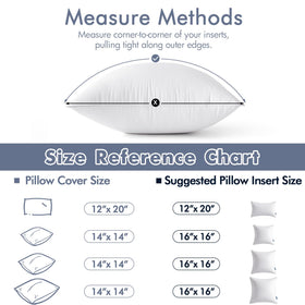 MIULEE pillow inserts are machine washable for easy care