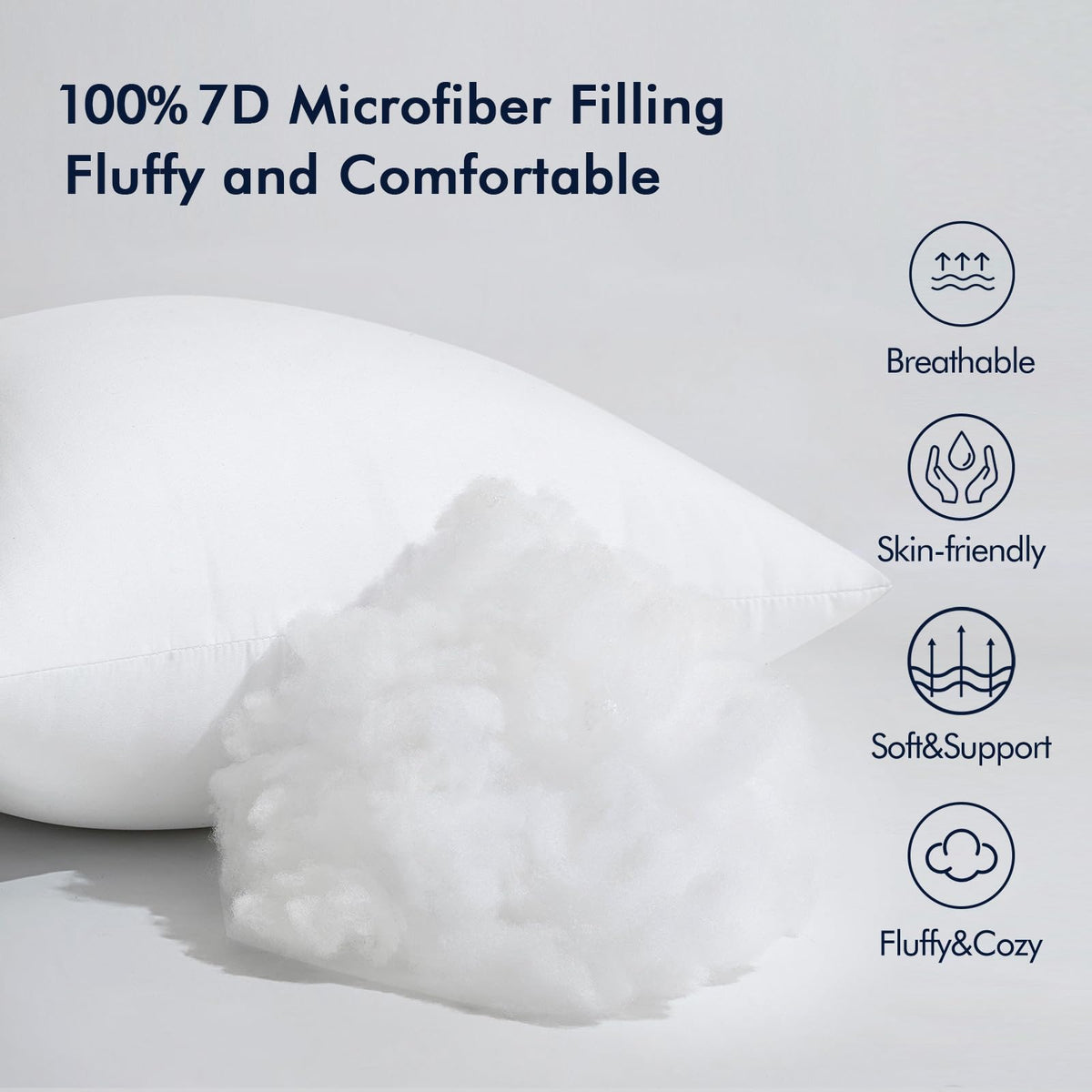 Pillow inserts arranged on couch add cozy, ready-to-sit decor.