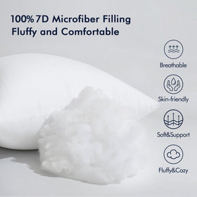 Pillow inserts arranged on couch add cozy, ready-to-sit decor.