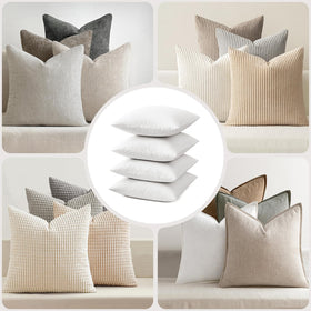 MIULEE pillow inserts on sofa boost decor and comfort