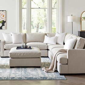 MIULEE fluffy pillow inserts on sofa demonstrate supportive head and neck comfort.
