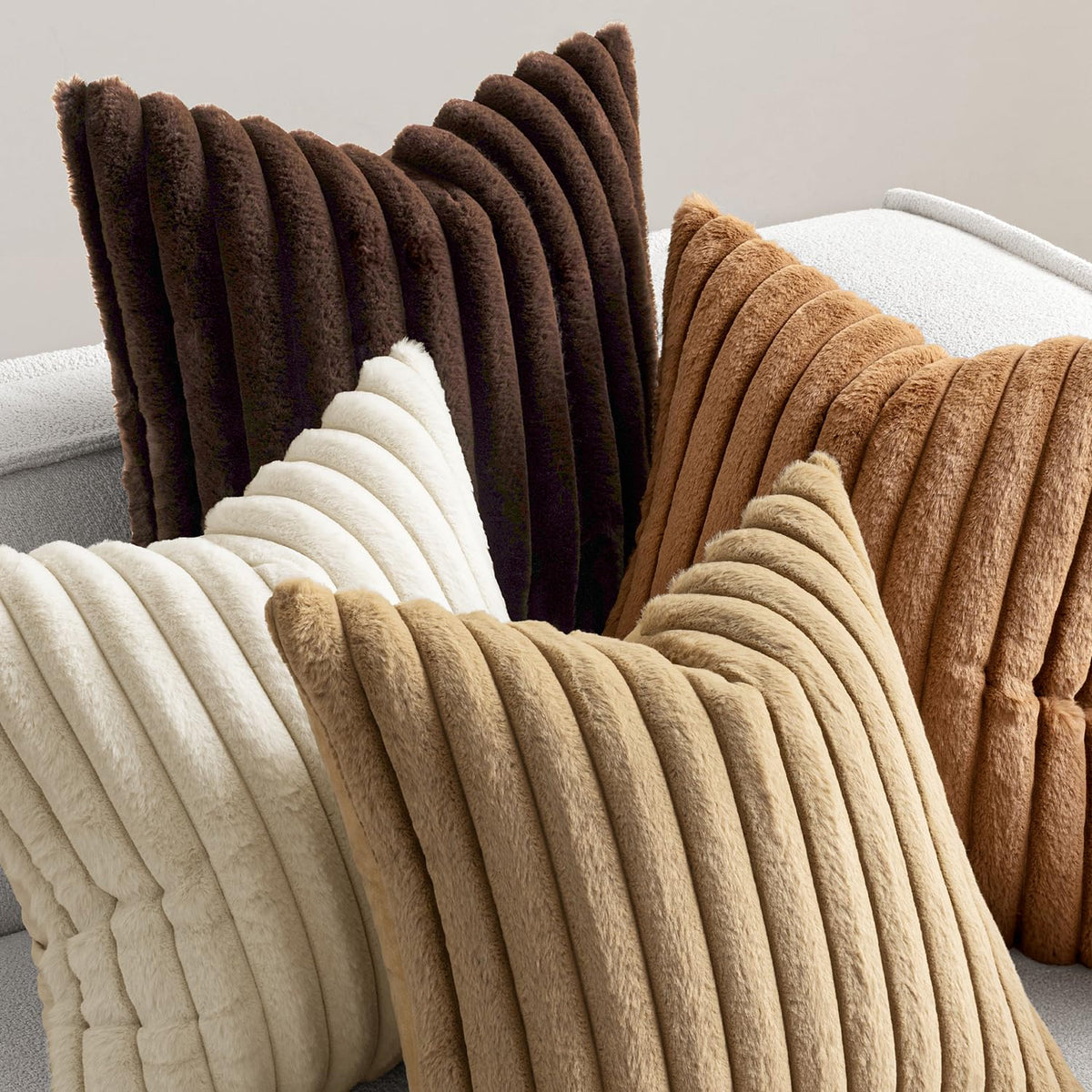 MIULEE pillow on sofa demonstrates effortless boho farmhouse decor