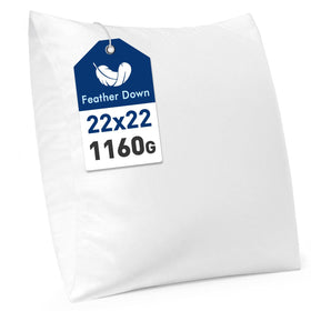 MIULEE premium feather-down 22x22 insert keeps cushions plush and stylish.