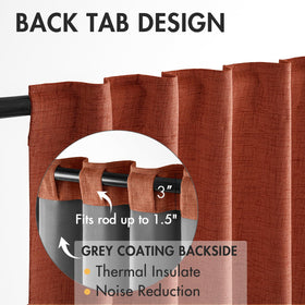 MIULEE privacy-focused two-panel curtains reduce light and glare.