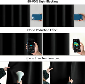 MIULEE room-darkening curtains enhance privacy and reduce glare at night.
