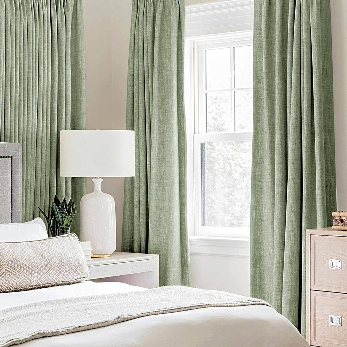 MIULEE blackout curtains with grommets for enhanced privacy and sleep.