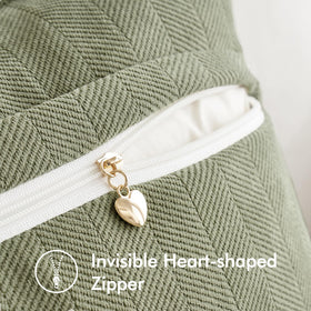 Miulee sage green cushion cover adds calm, earthy tone to seating.