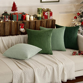 MIULEE sage green pillow cover adds depth and texture to seating areas