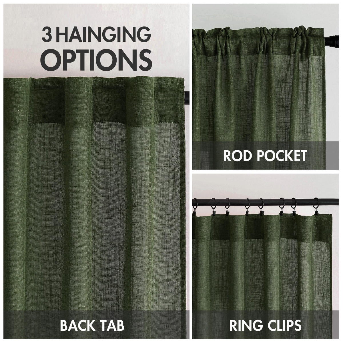 MIULEE semi-sheer light-filter fabric shown for gentle daylight and privacy.