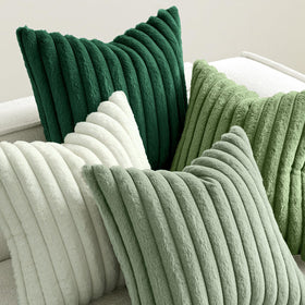 MIULEE four-piece set refreshes sofas, chairs, or beds in green.