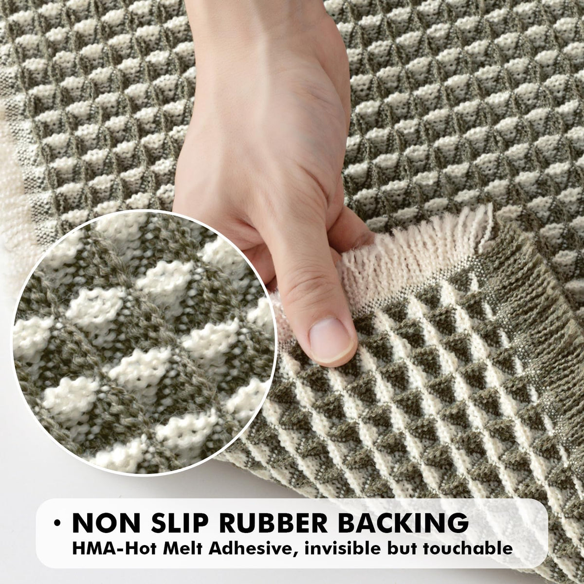 MIULEE 3D waffle closeup highlights dense weave and durability.