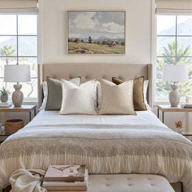 MIULEE breathable linen pillow cover offers soft touch and year round comfort.