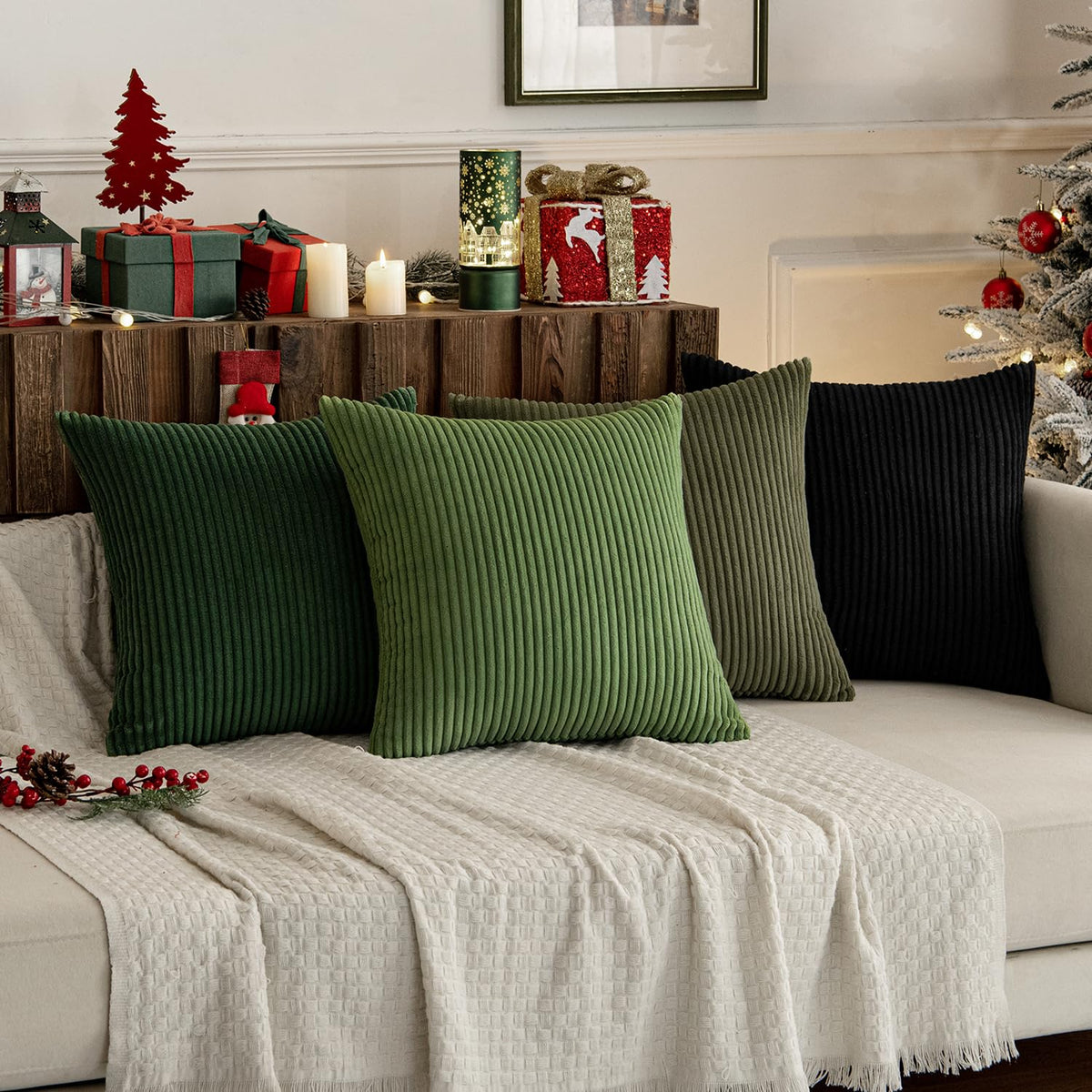 MIULEE soft texture pillow cover ideal for sofa and bed