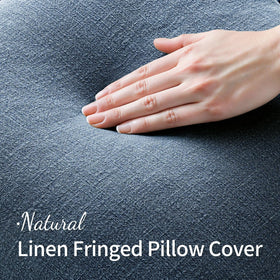 MIULEE soft-touch linen pillow cover closeup emphasizes comfortable seating.
