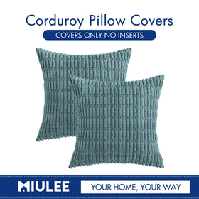 MIULEE corduroy cover blends with summer decor for relaxed, inviting zones.