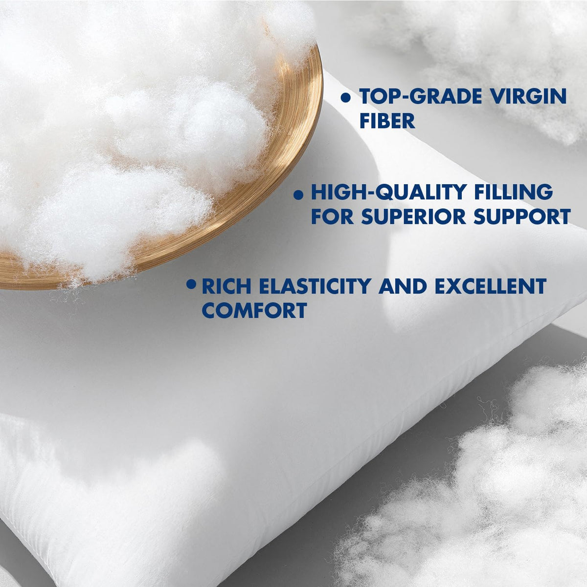 MIULEE supportive pillow insert providing lumbar and neck relief